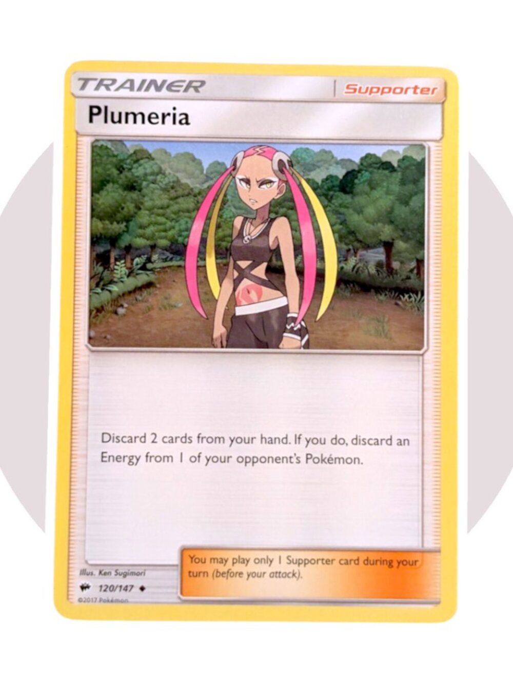 Burning Shadows Pokemon Card (O75): Plumeria 120/147